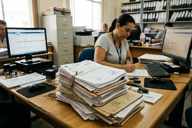 Documentação necessária para o licenciamento de veículos em despacho organizado.